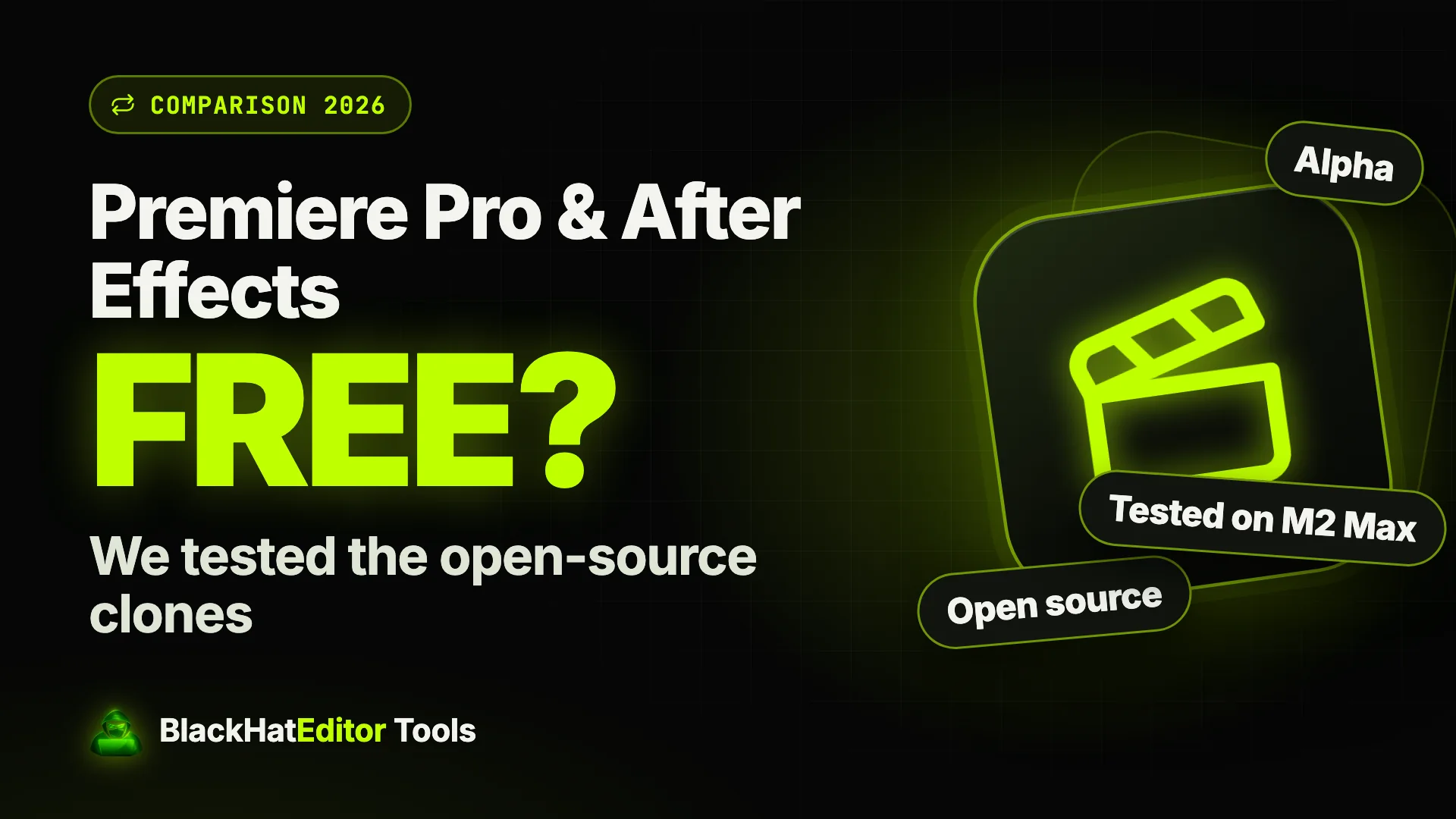 Premiere Pro & After Effects Free? We tested the open-source clones · Open source, Alpha, Tested on M2 Max